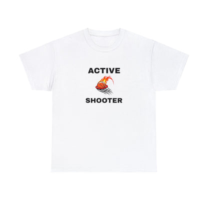 "Active Shooter" Tee White